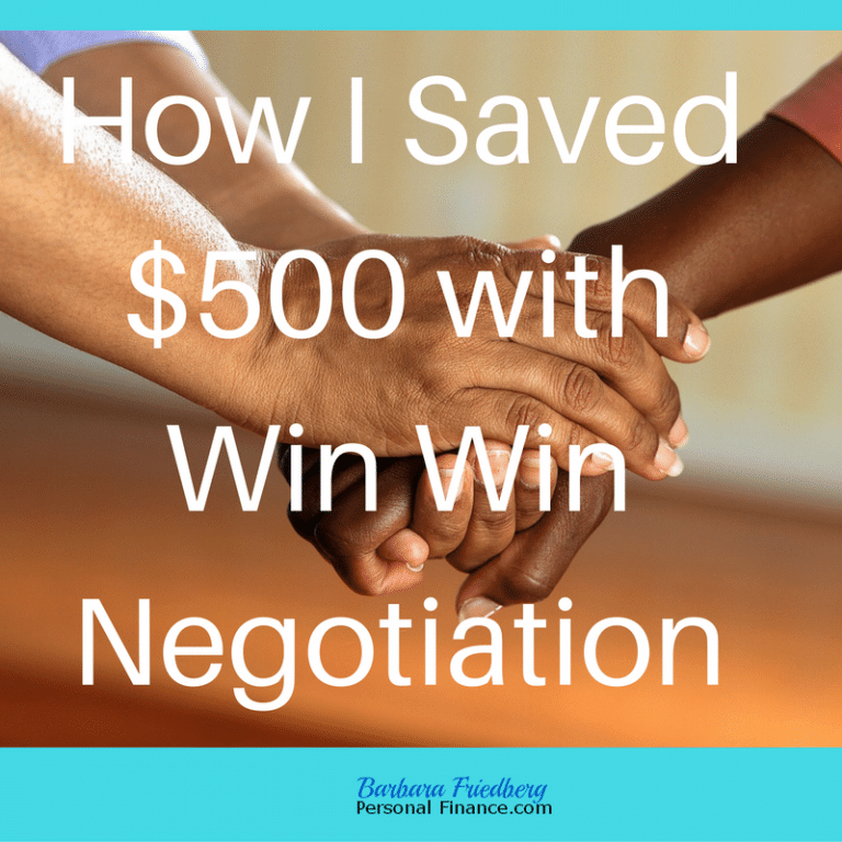 How I saved $500 with win win negotiation