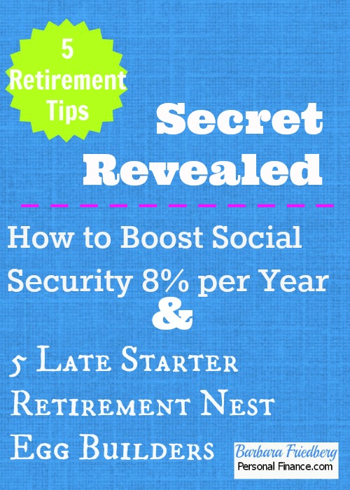 retirement tips * boost social security