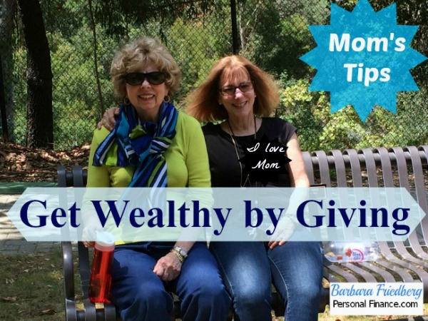 get wealthy by giving