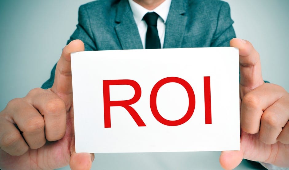 rate of return sign - roi