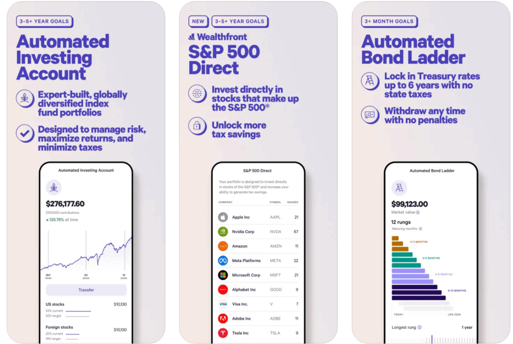 wealthfront review dashboard